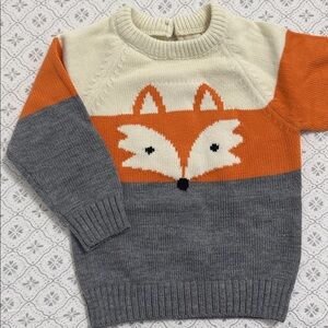 NEW Fox Knit Sweater– Unisex 2–3 Years perfect for cold days